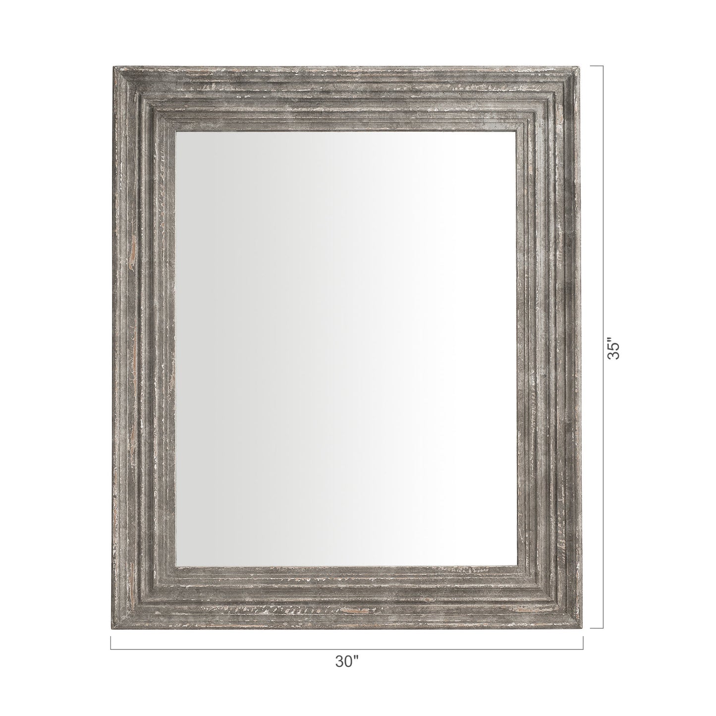 IHOMEADORE 30" Rectangular Framed Wall Bathroom Vanity Mirror, Farmhouse
