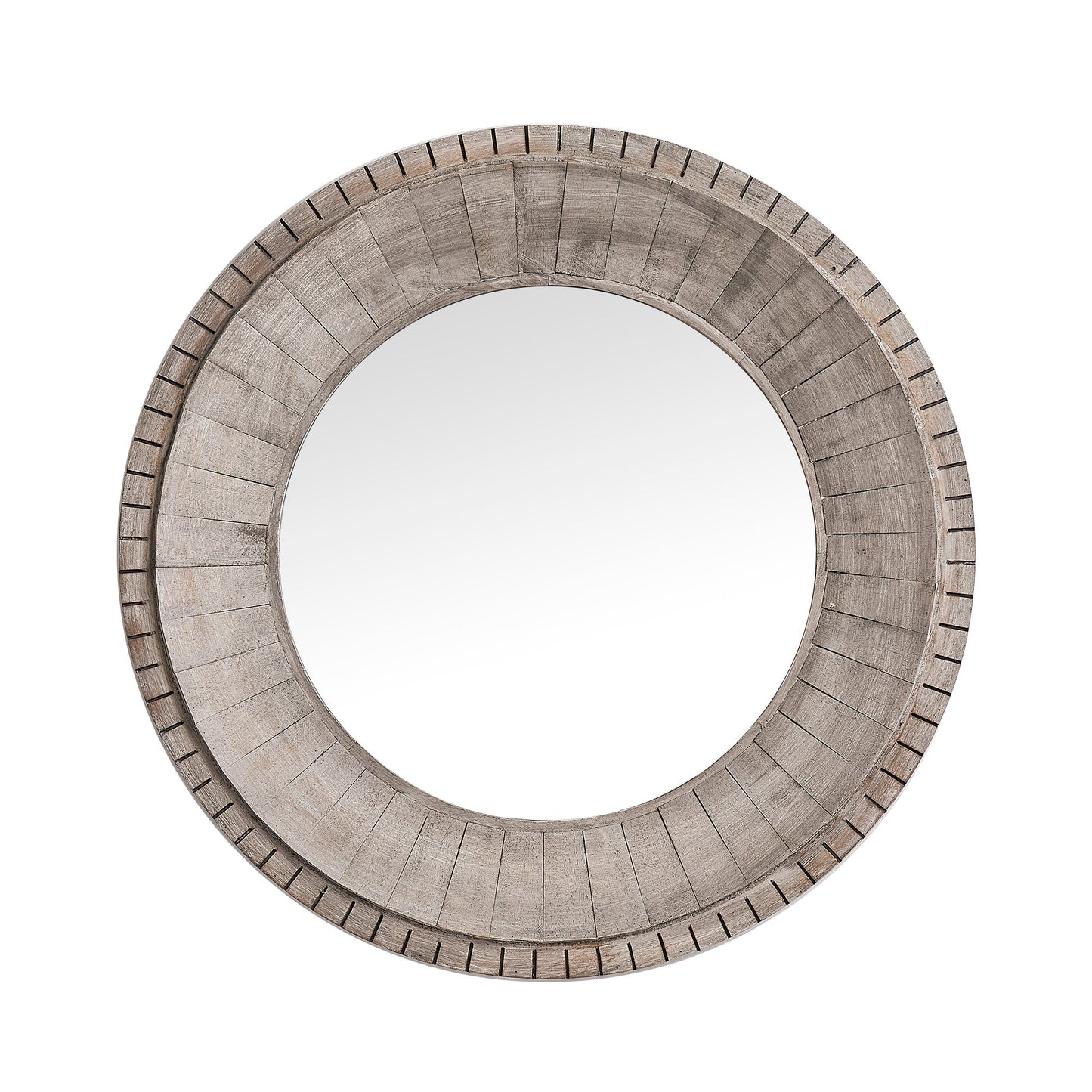IHOMEADORE 35" Round Framed Wall Bathroom Vanity Mirror, Farmhouse