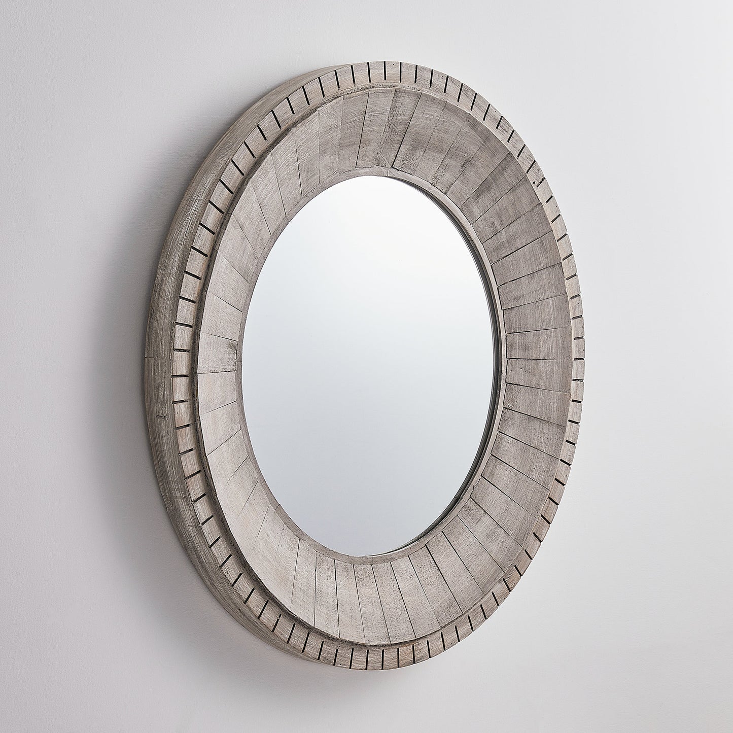 IHOMEADORE 35" Round Framed Wall Bathroom Vanity Mirror, Farmhouse