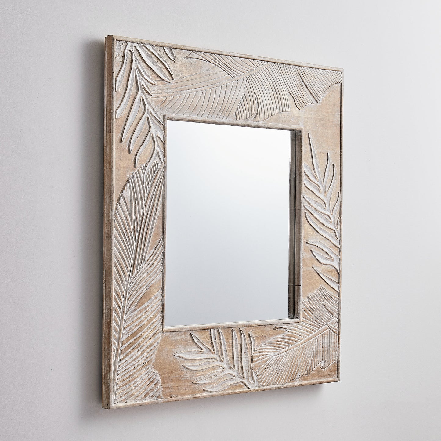 IHOMEADORE 32" Square Framed Wall Bathroom Vanity Mirror, Farmhouse