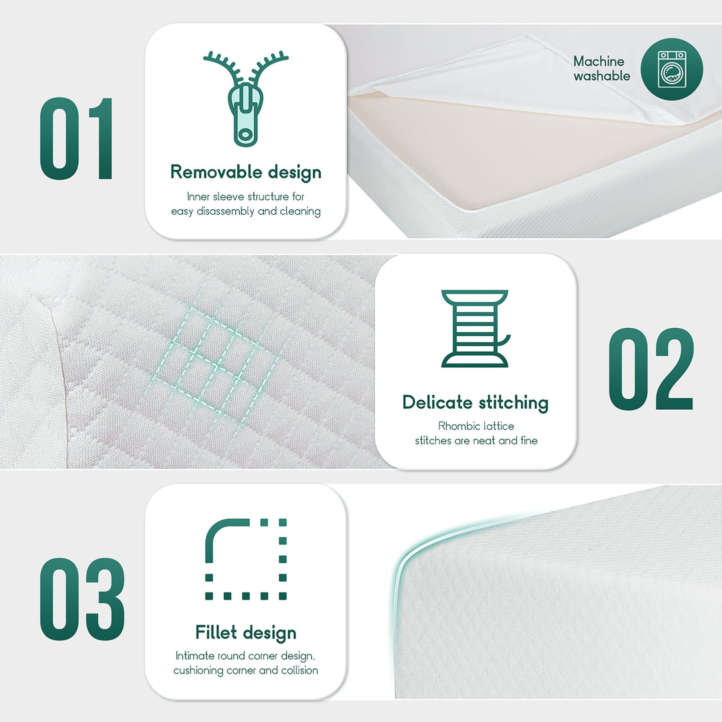 75L x 54W x 6H White Memory Foam Mattress Plush Comfort Roll in a Box Full Size