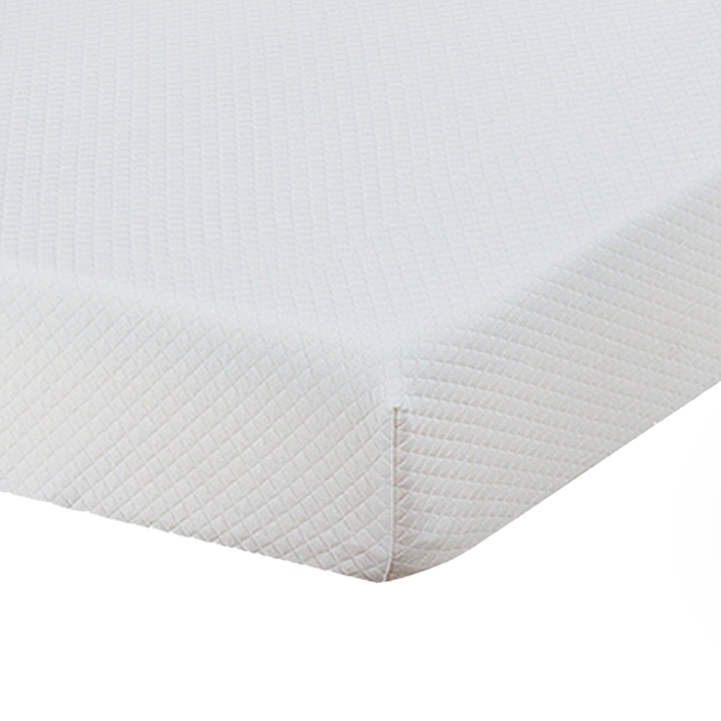 80“L x 60”W x 6“H White Memory Foam Mattress Plush Comfort Roll in a Box Queen Size