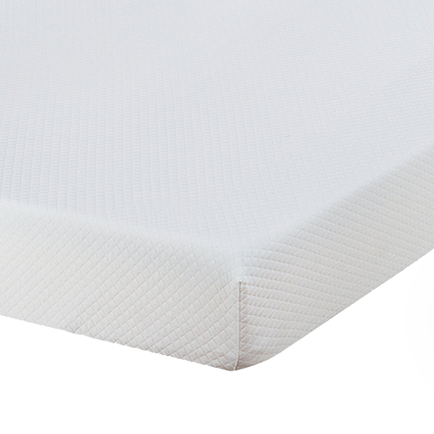 75"L x 39"W x 6"H White Plush Comfort Memory Foam Mattress , Roll-in-a-Box