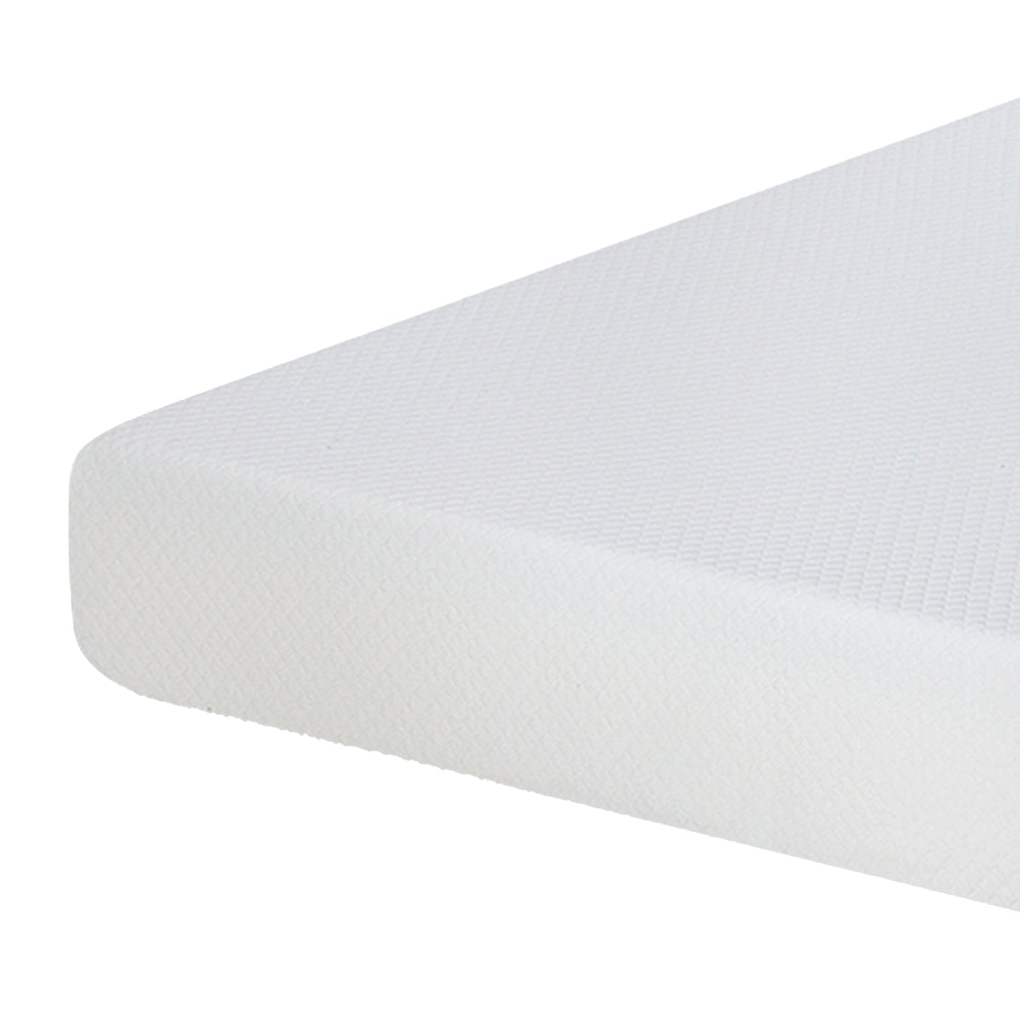 75"L x 39"W x 6"H White Plush Comfort Memory Foam Mattress , Roll-in-a-Box