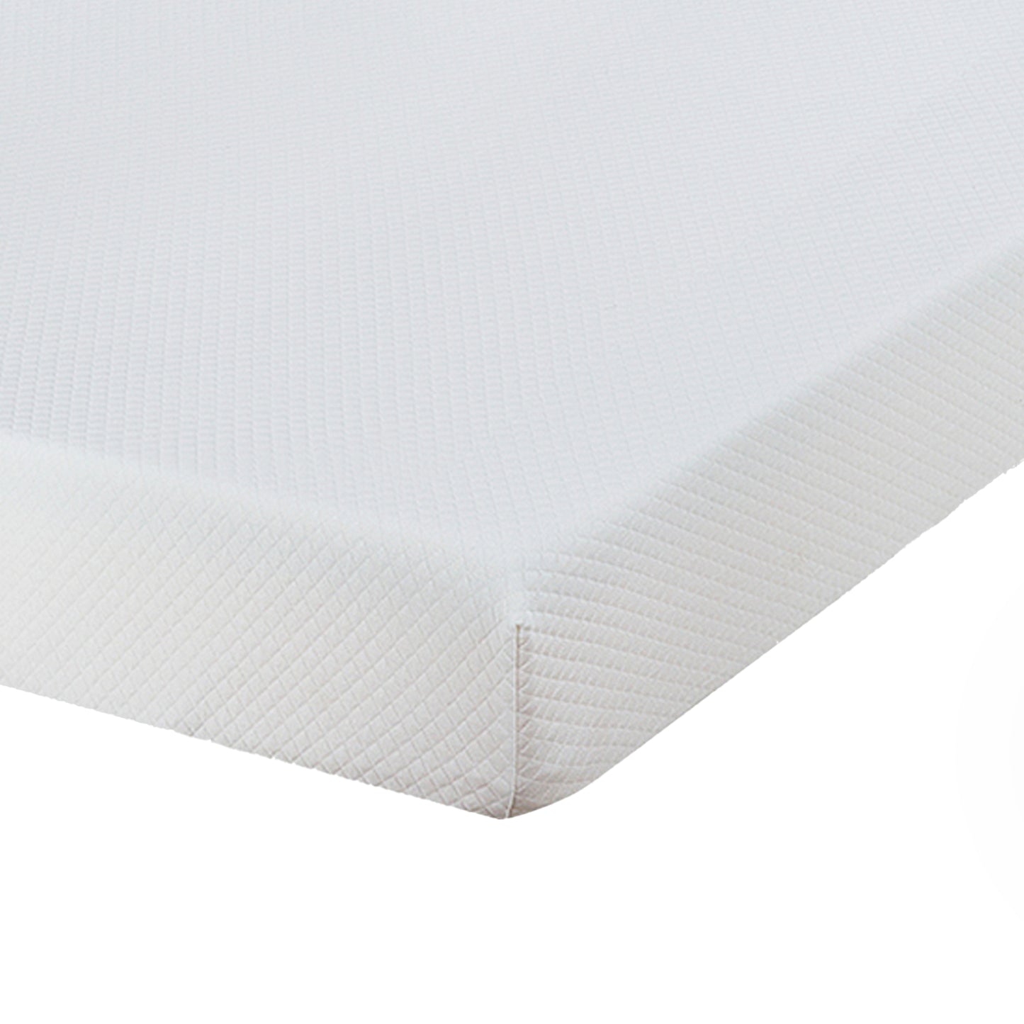 75“L x 39”W x 8“H White Plush Comfort Memory Foam Mattress