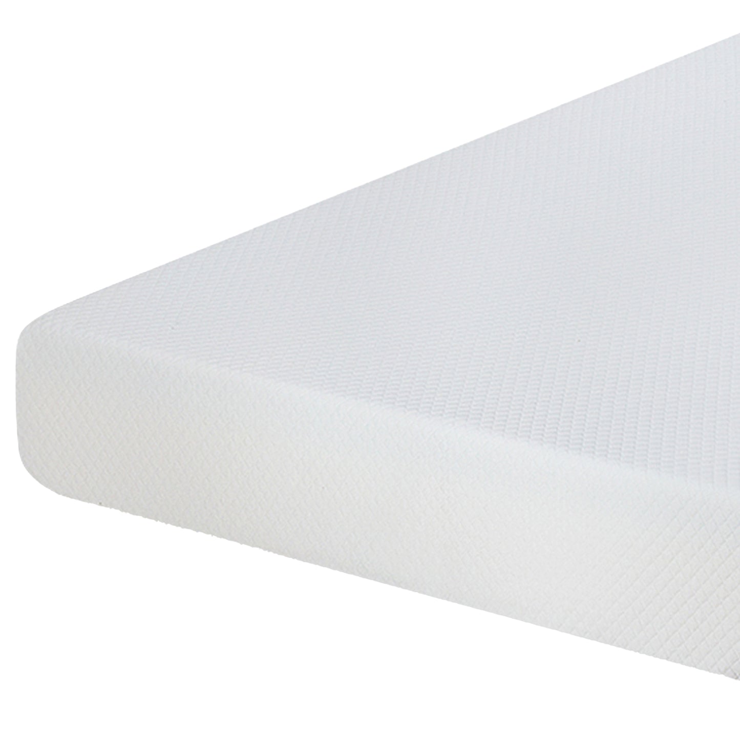 75“L x 39”W x 8“H White Plush Comfort Memory Foam Mattress