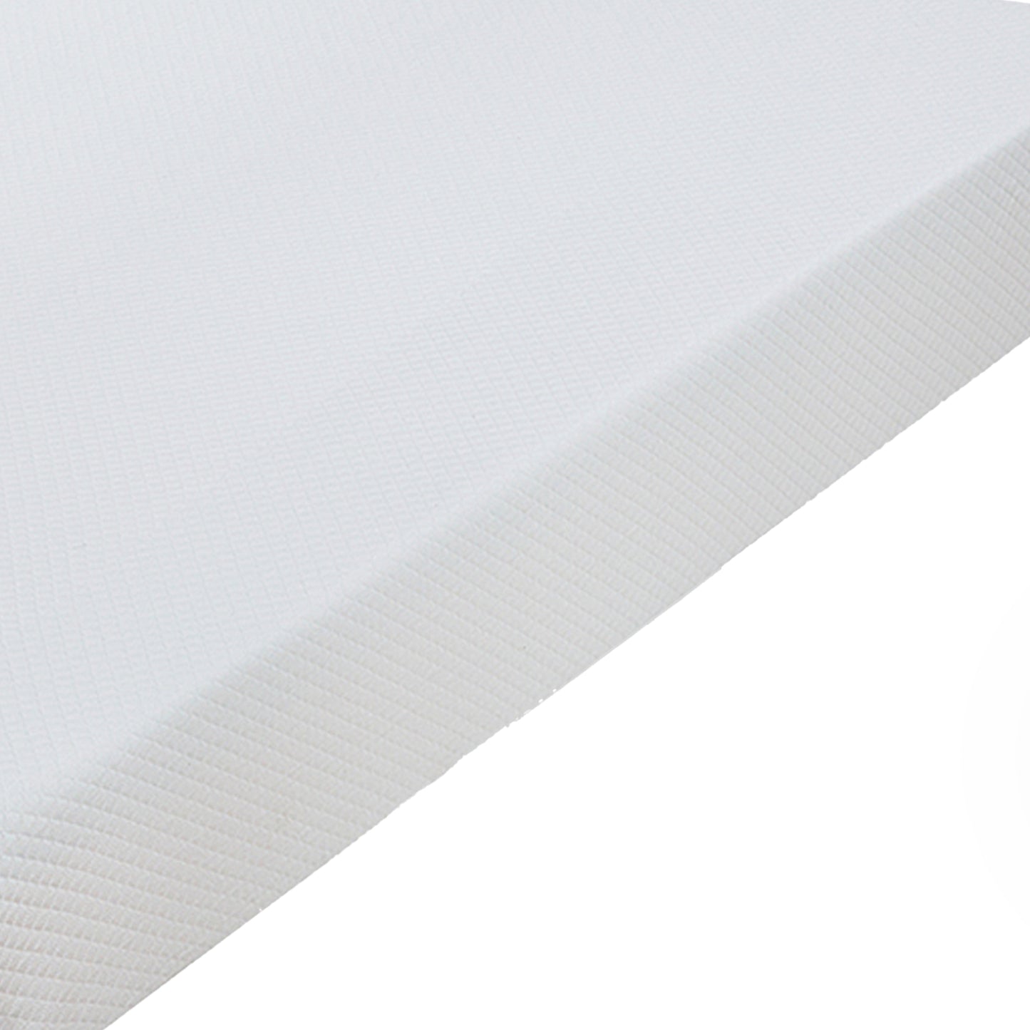 75“L x 39”W x 8“H White Plush Comfort Memory Foam Mattress