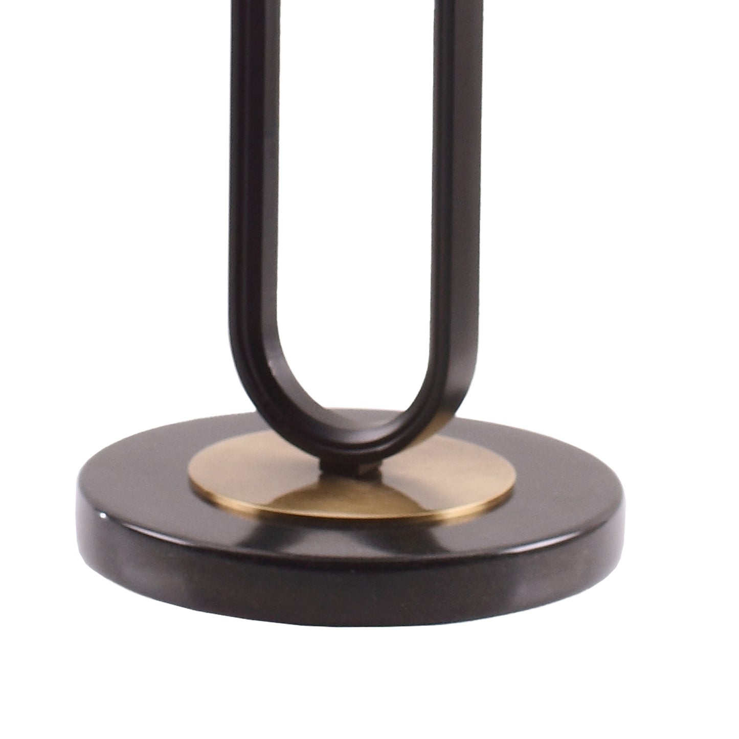IHOMEADORE 12" Wide Modern Black Round Marble Pedestal Table Sofa End Table