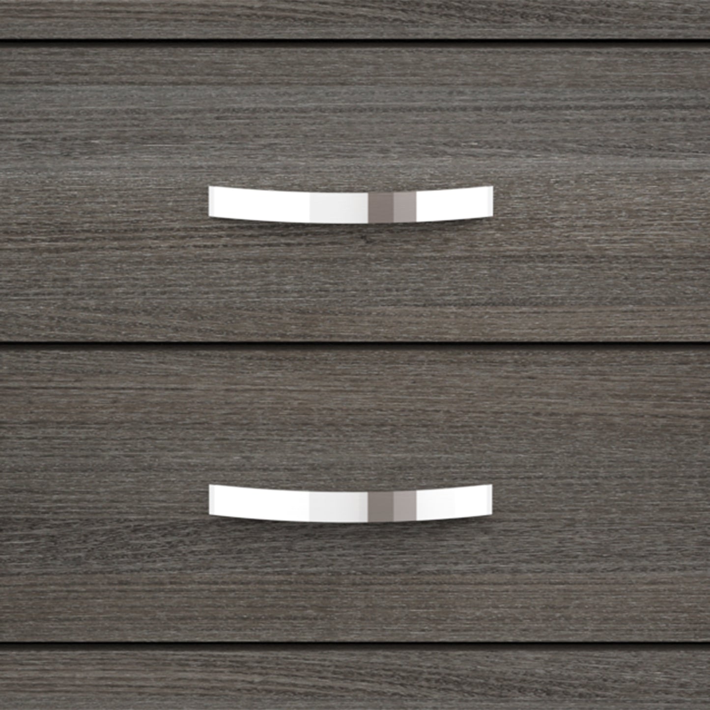 31"W Gray Contemporary Chest with Two-Tone Design and Wooden Legs