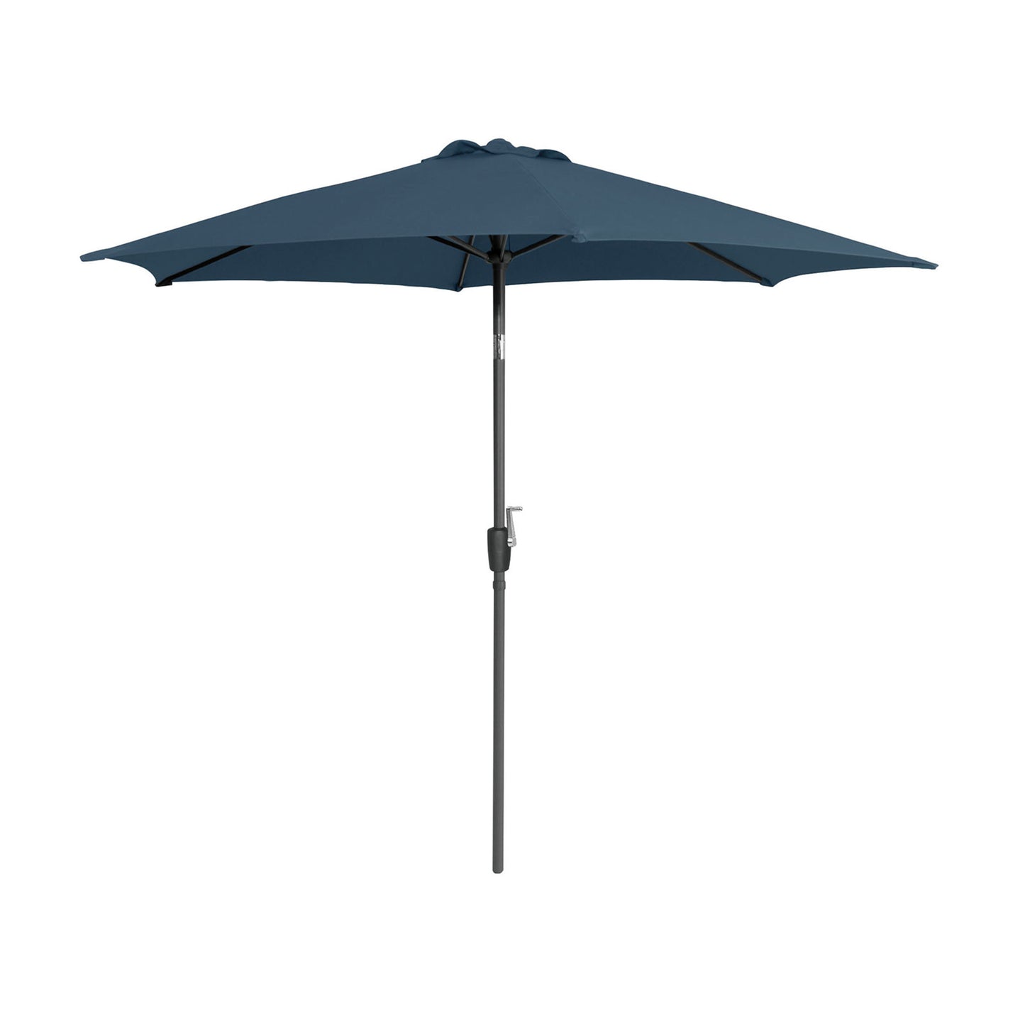 6" Modern Round Tilting Patio Umbrella – Dark Sapphire, UV 50+ Protection, Steel Frame