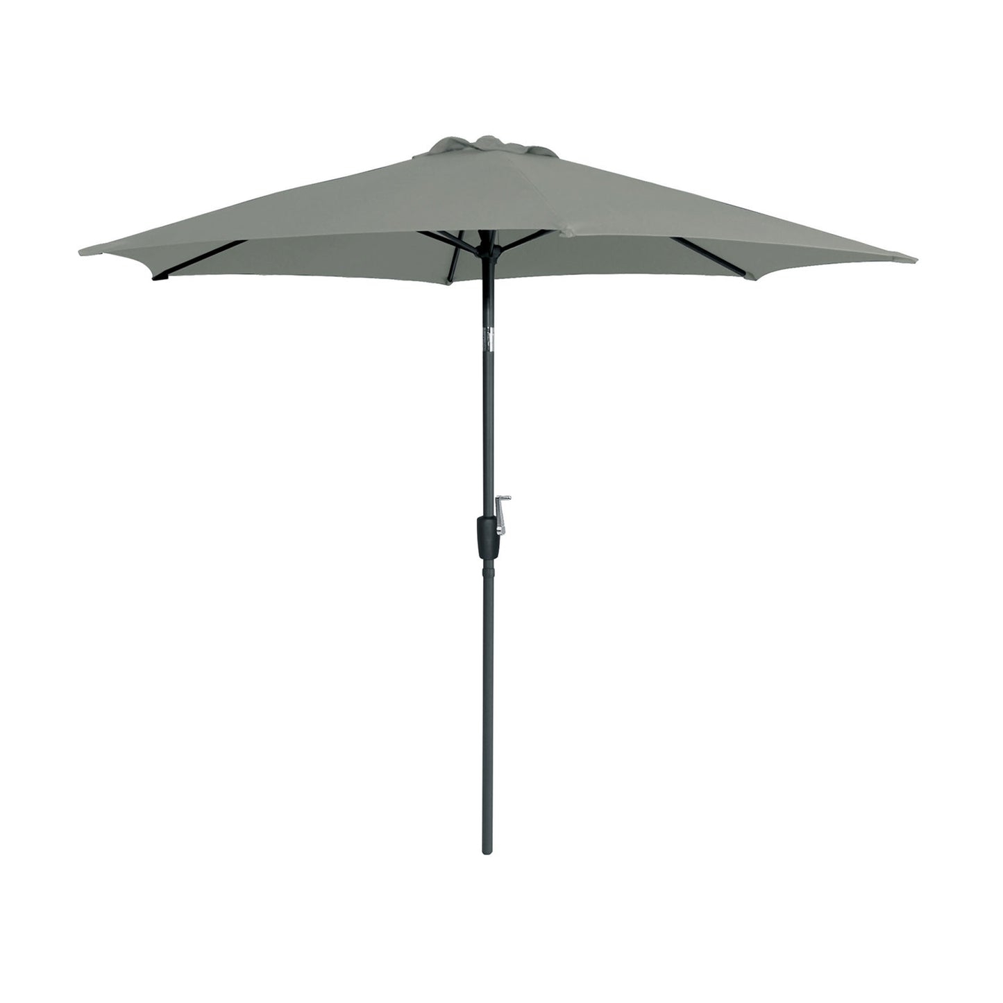 106" Modern Graphite Round Tilting Patio Umbrella with UV 50+ Protection