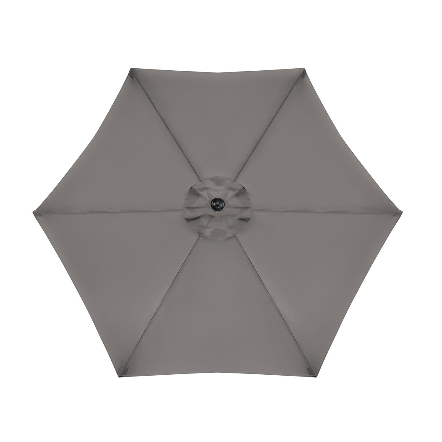 106" Modern Graphite Round Tilting Patio Umbrella with UV 50+ Protection