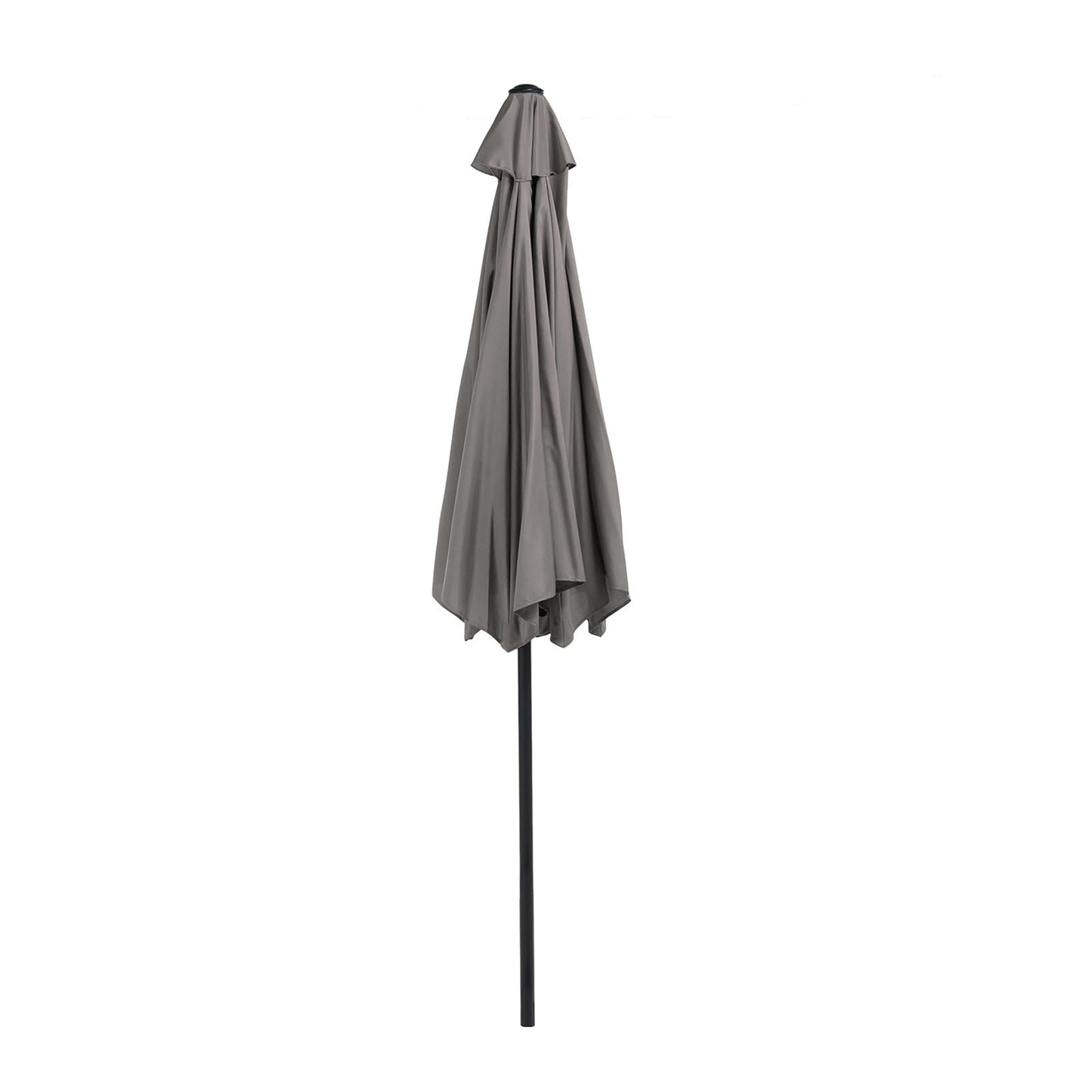 106" Modern Graphite Round Tilting Patio Umbrella with UV 50+ Protection