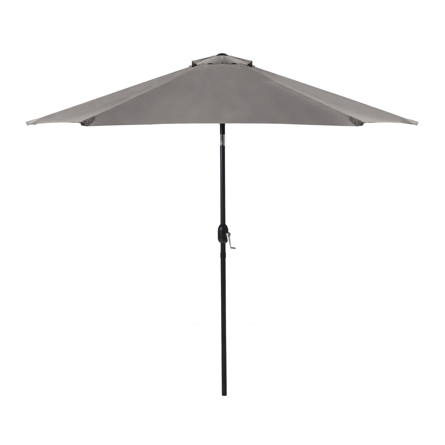 106" Modern Graphite Round Tilting Patio Umbrella with UV 50+ Protection