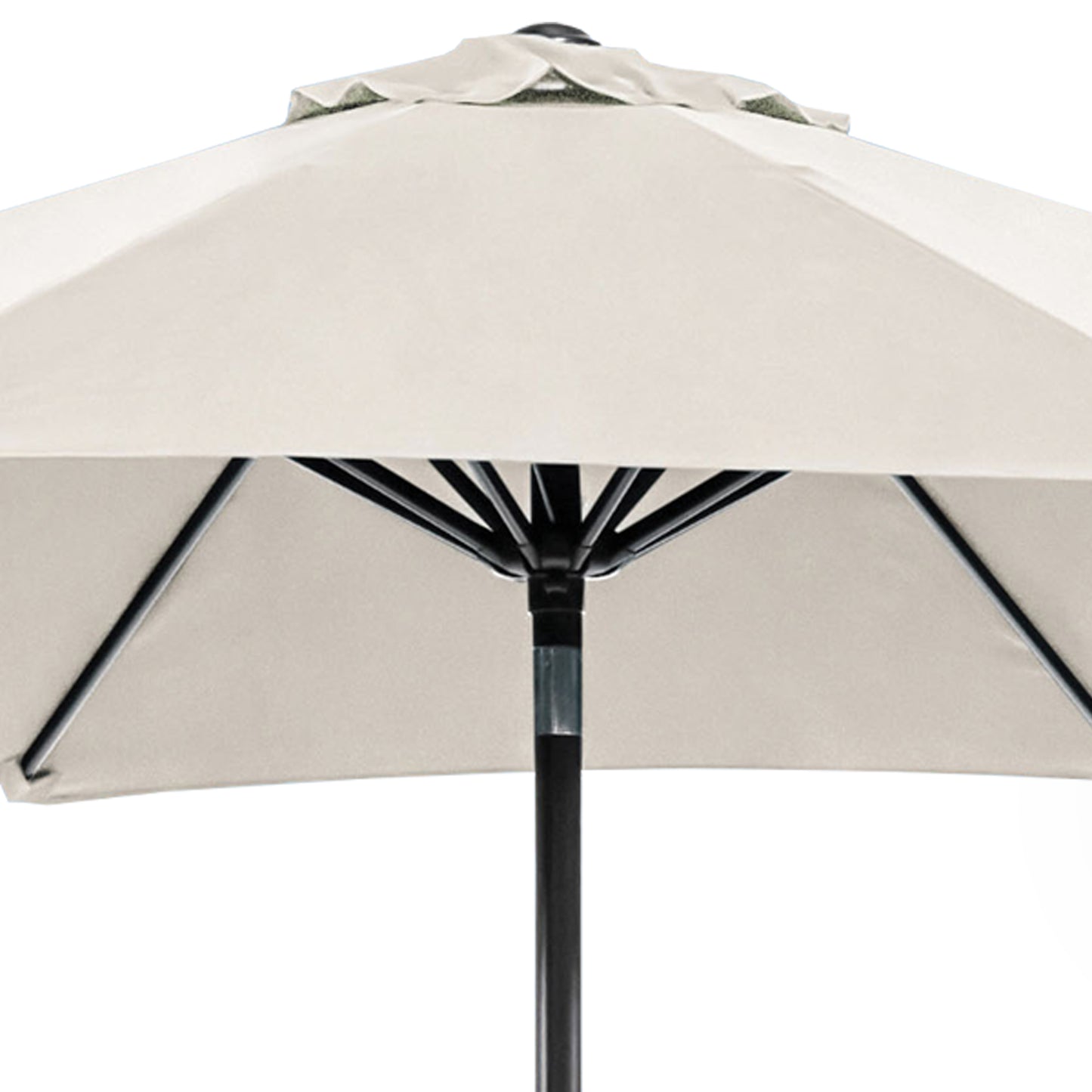 9' Beige Outdoor Umbrella with Auto Tilt and 21" Round Base Included