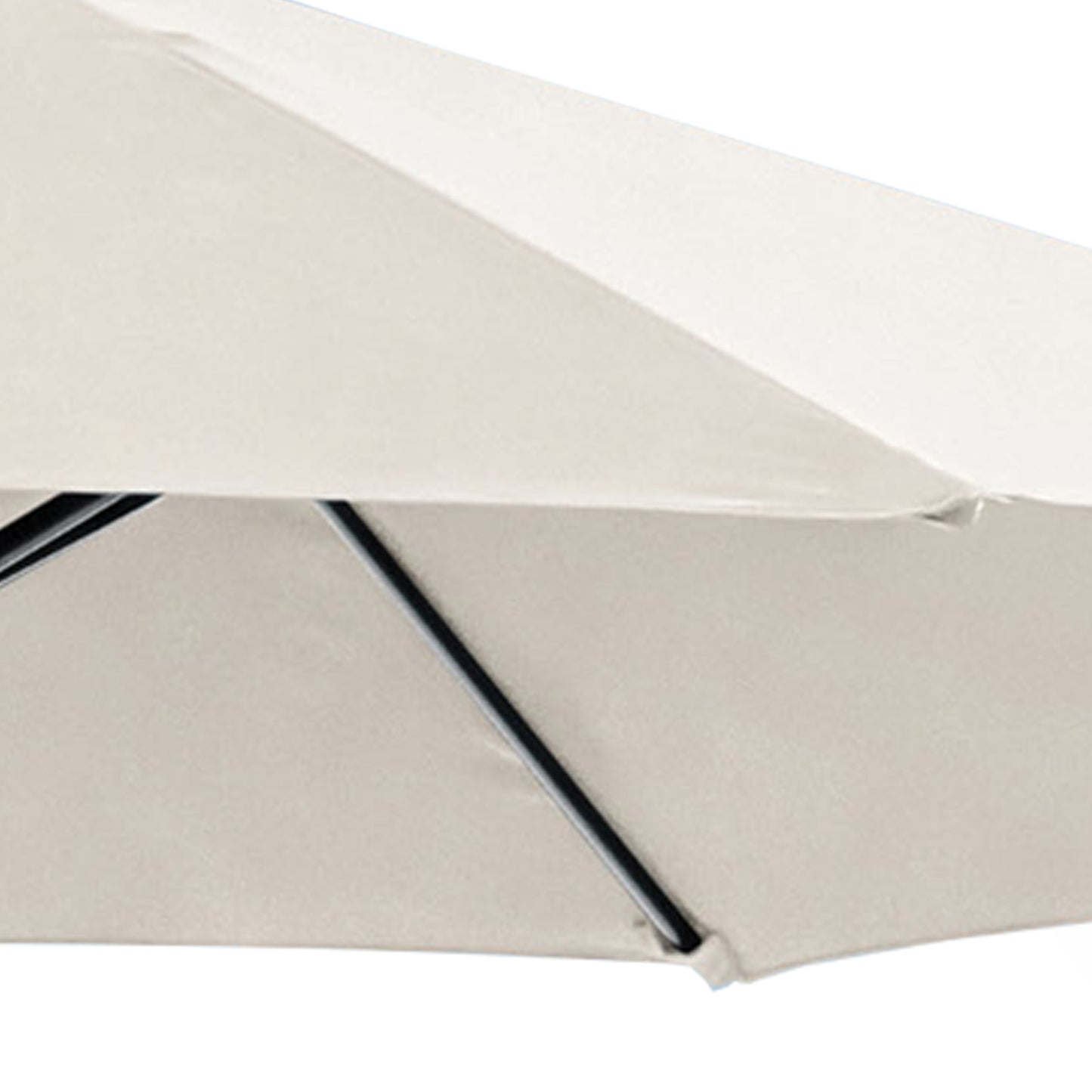 9' Beige Outdoor Umbrella with Auto Tilt and 21" Round Base Included