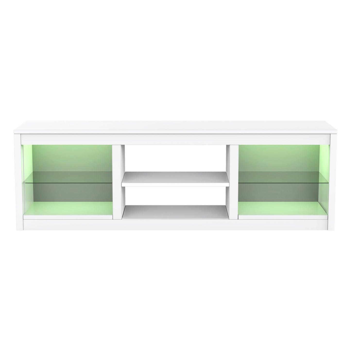 IHOMEADORE 66'' W White Storage TV Stand for TVs up to 75", Modern