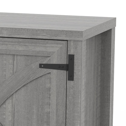 IHOMEADORE 58-inch Grey Electric Fireplace TV Stands Console Table with 18" Electric Fireplace, Farmhouse