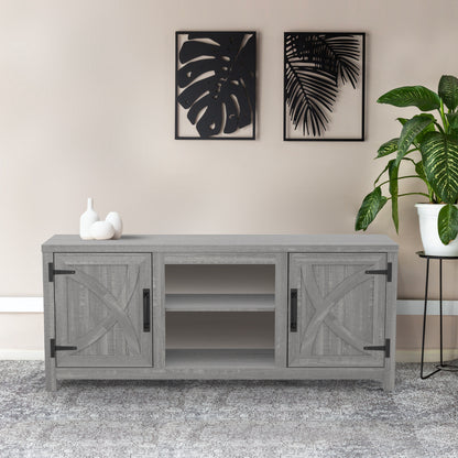 IHOMEADORE 58-inch Barn Door Media Consoles TV Stand for TVs up to 65", Farmhouse