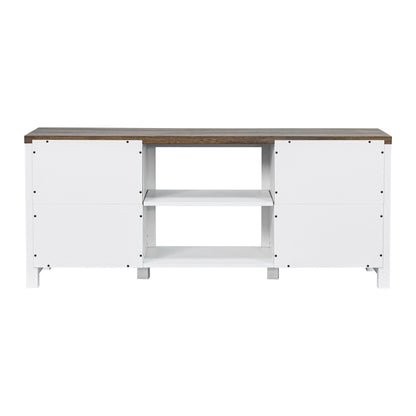 IHOMEADORE 58-inch Barn Door Media Consoles TV Stand for TVs up to 65", Farmhouse