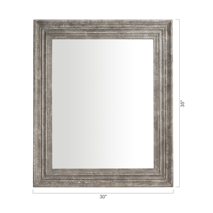 IHOMEADORE 30" Rectangular Framed Wall Bathroom Vanity Mirror, Farmhouse