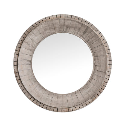 IHOMEADORE 35" Round Framed Wall Bathroom Vanity Mirror, Farmhouse