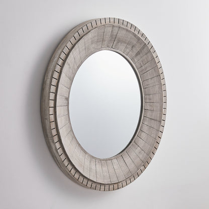 IHOMEADORE 35" Round Framed Wall Bathroom Vanity Mirror, Farmhouse
