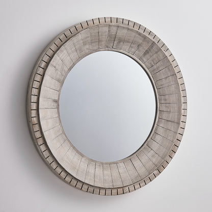 IHOMEADORE 35" Round Framed Wall Bathroom Vanity Mirror, Farmhouse