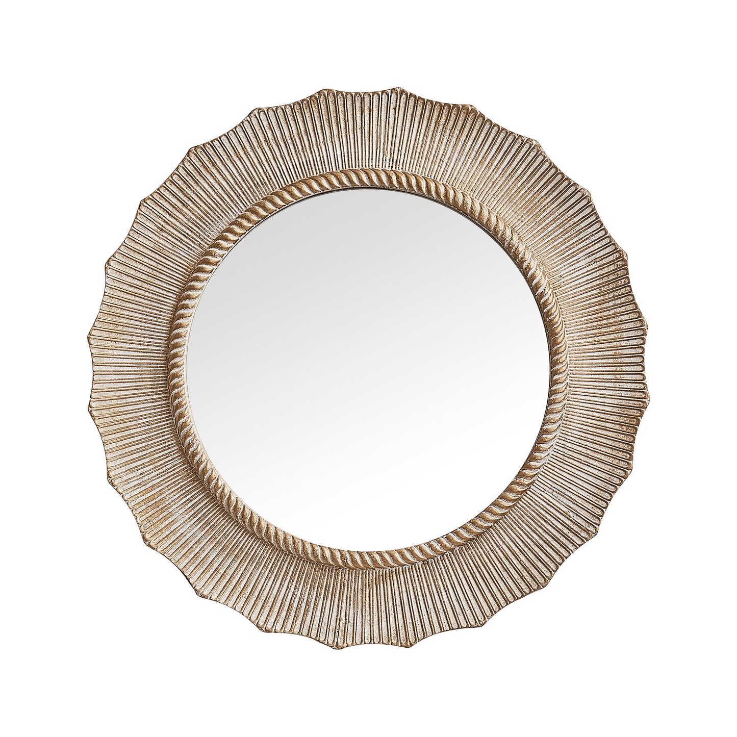 IHOMEADORE 30" Round Framed Wall Bathroom Vanity Mirror, Farmhouse