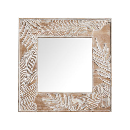 IHOMEADORE 32" Square Framed Wall Bathroom Vanity Mirror, Farmhouse