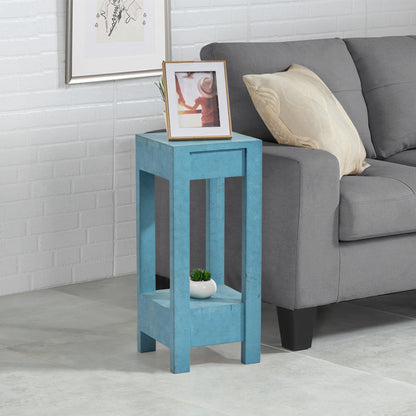 IHOMEADORE Farmhouse Solid Wood Accent End Table Sofa Side Table