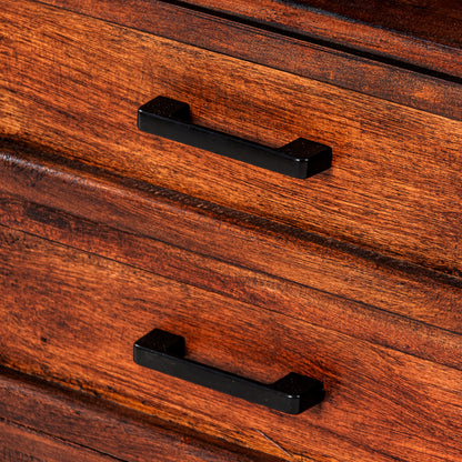 IHOMEADORE 20"D x 16"W x 25"H Brown Assembled 2-Drawer Nightstand Bedside Table, Farmhouse