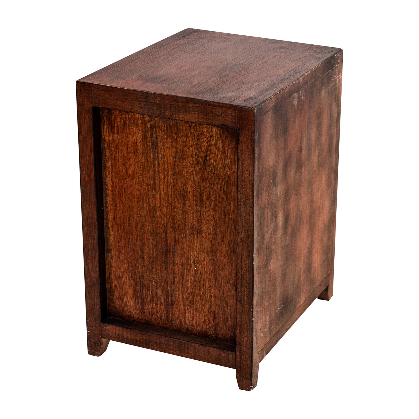 IHOMEADORE 20"D x 16"W x 25"H Brown Assembled 2-Drawer Nightstand Bedside Table, Farmhouse