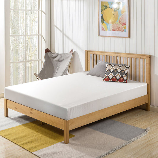 75L x 54W x 6H White Memory Foam Mattress Plush Comfort Roll in a Box Full Size