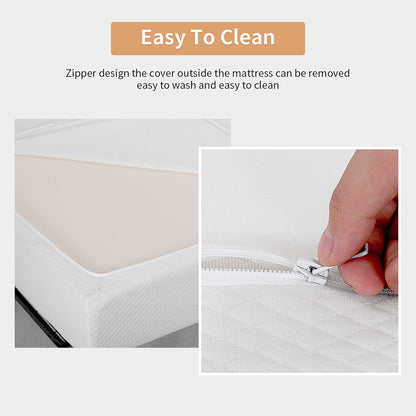 72“W x 84”D x 8“H White Memory Foam Mattress Plush Gel Infused Roll in a Box California King Size