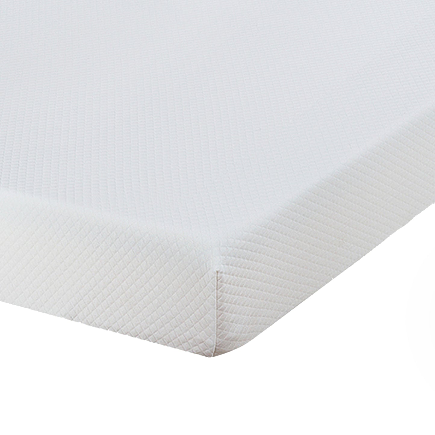 72“W x 84”D x 8“H White Memory Foam Mattress Plush Gel Infused Roll in a Box California King Size