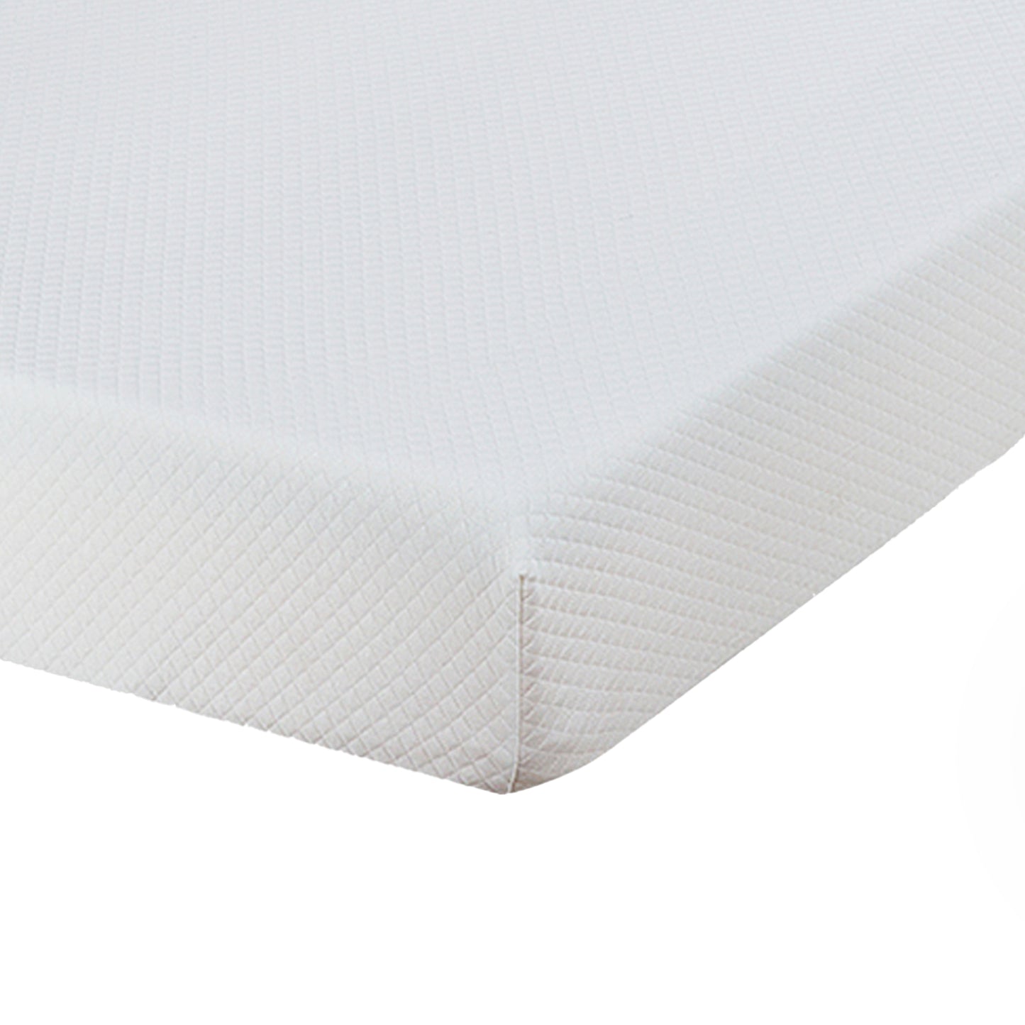 75"L x 54"W x 8"H White Memory Foam Mattress Plush Gel Infused Roll in a Box Full Size
