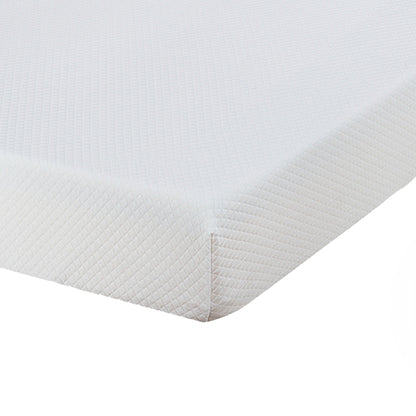 75"L x 54"W x 8"H White Memory Foam Mattress Plush Gel Infused Roll in a Box Full Size