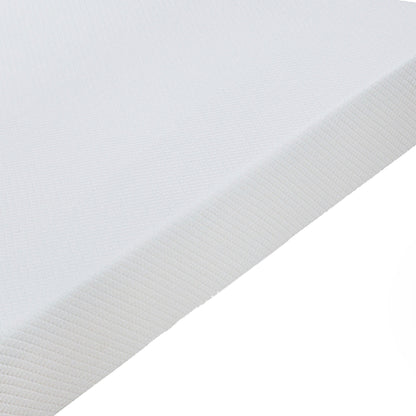 75"L x 54"W x 8"H White Memory Foam Mattress Plush Gel Infused Roll in a Box Full Size