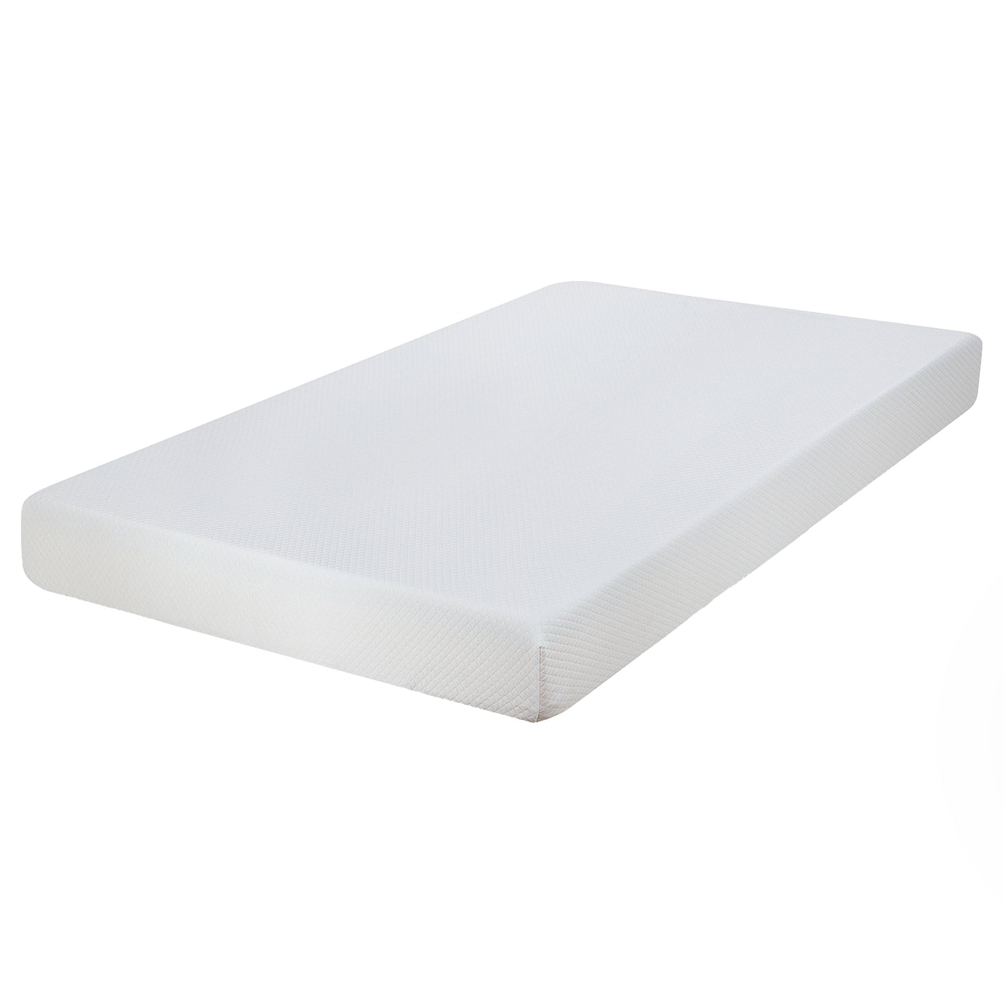 80“L x 60”W x 8“H White Memory Foam Mattress Plush Gel Infused Roll in a Box Queen Size
