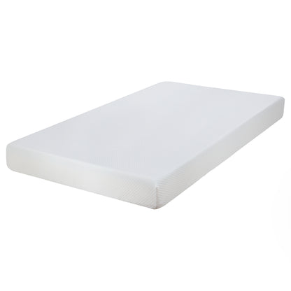 80“L x 60”W x 8“H White Memory Foam Mattress Plush Gel Infused Roll in a Box Queen Size
