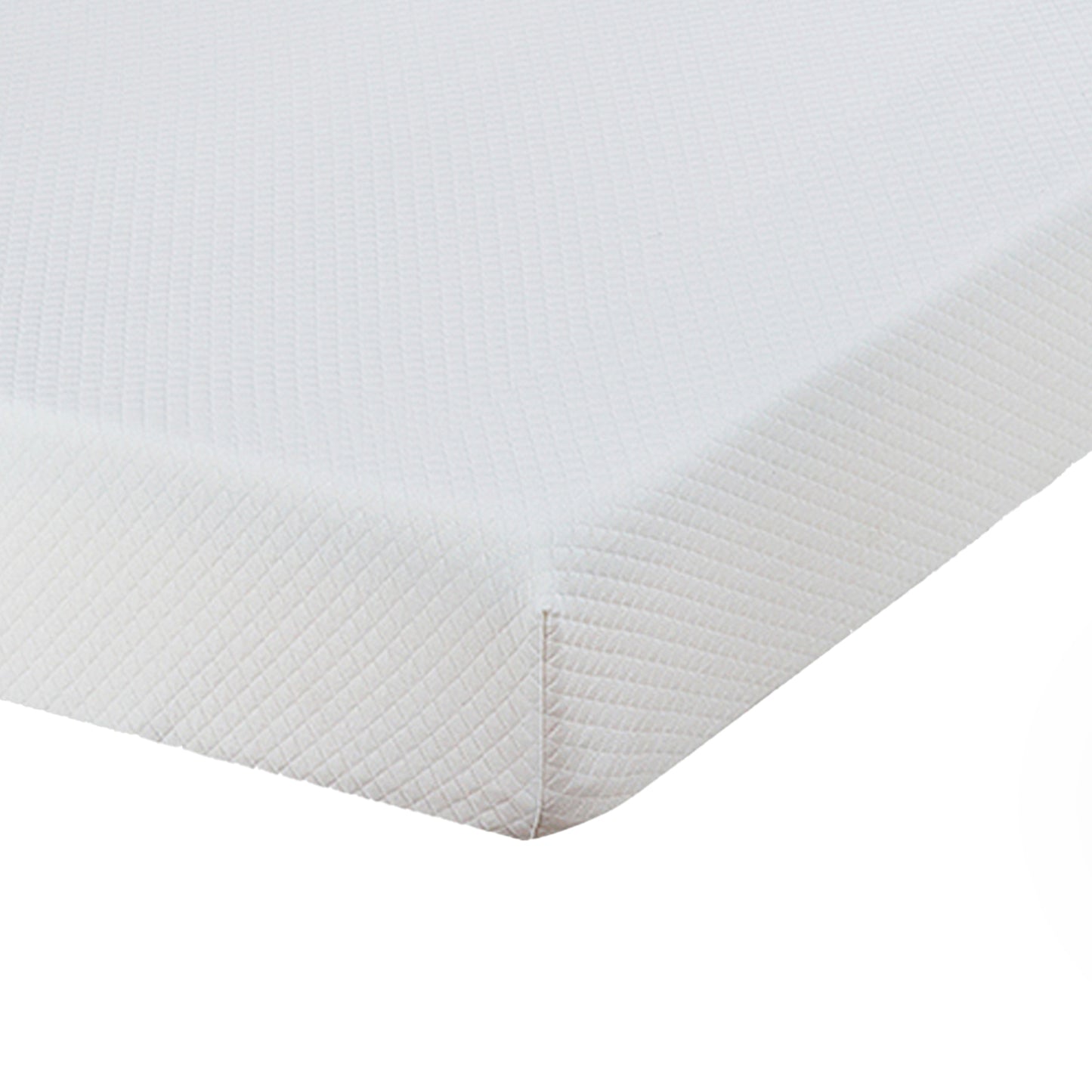 80“L x 60”W x 8“H White Memory Foam Mattress Plush Gel Infused Roll in a Box Queen Size