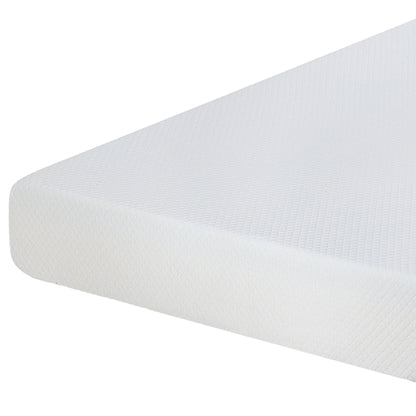 75“L x 39”W x 8“H White Plush Comfort Memory Foam Mattress