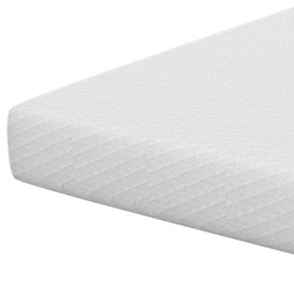 80"L x 76"W x 10"H Modern White Memory Foam Mattress Plush Gel Infused Roll in a Box King Size