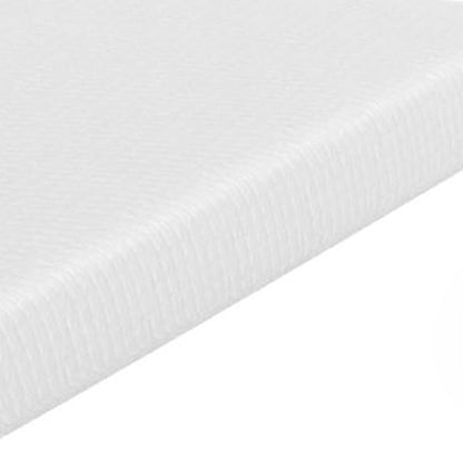 72“W x 84”D x 10“H White Memory Foam Mattress Plush Gel Infused Roll in a Box California King
