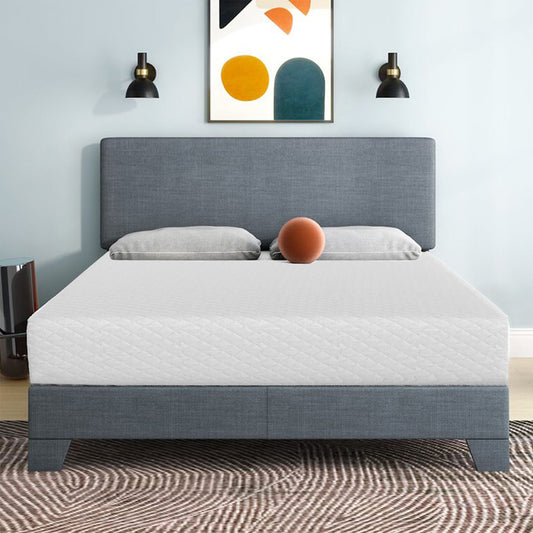 72“W x 84”D x 10“H White Memory Foam Mattress Plush Gel Infused Roll in a Box California King