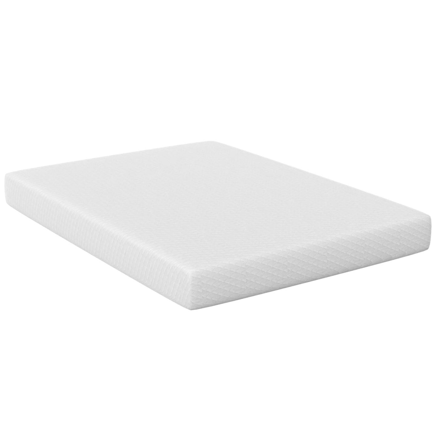 80“L x 60”W x 10“H White Memory Foam Mattress Plush Gel Infused Roll in a Box Queen Size
