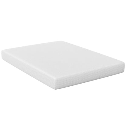 80“L x 60”W x 10“H White Memory Foam Mattress Plush Gel Infused Roll in a Box Queen Size