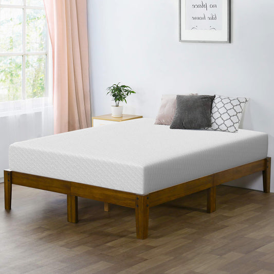 80“L x 60”W x 10“H White Memory Foam Mattress Plush Gel Infused Roll in a Box Queen Size