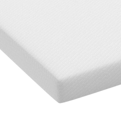 75”L x 39“W x 10”H White Memory Foam Mattress Plush Gel Infused Roll in a Box Twin Size